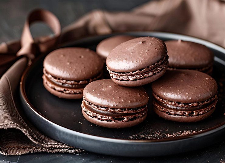 Μακαρόν με σοκολάτα και αμύγδαλο: Η τέλεια γαλλική λιχουδιά!