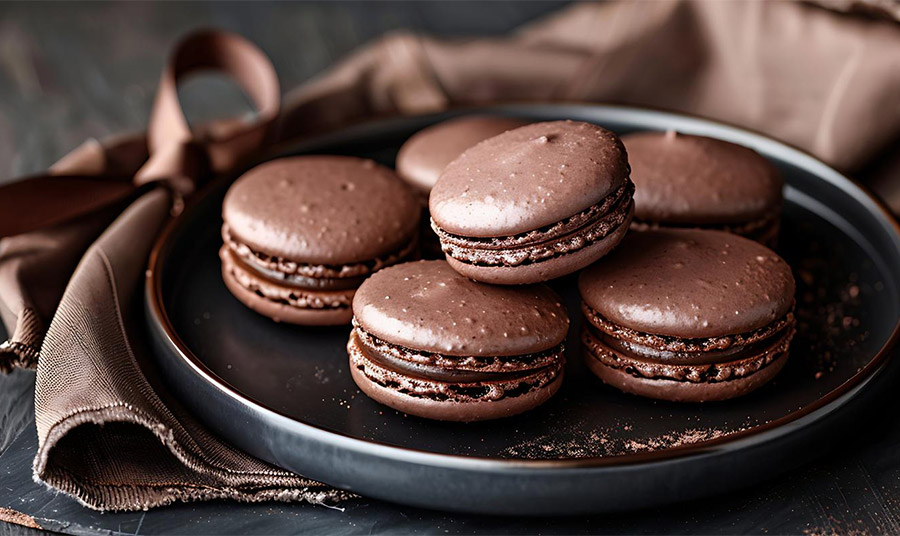 Μακαρόν με σοκολάτα και αμύγδαλο: Η τέλεια γαλλική λιχουδιά!
