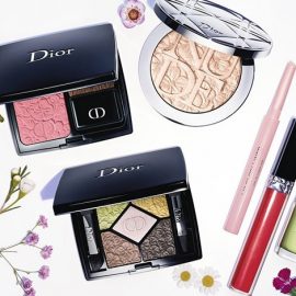 Από την ανοιξιάτικη συλλογή Dior, Glowing Gardens με έμπνευση από τους κήπους που ανθίζουν με αμέτρητες αποχρώσεις και υφές για ένα νέο λουκ γεμάτο αθωότητα και ενέργεια