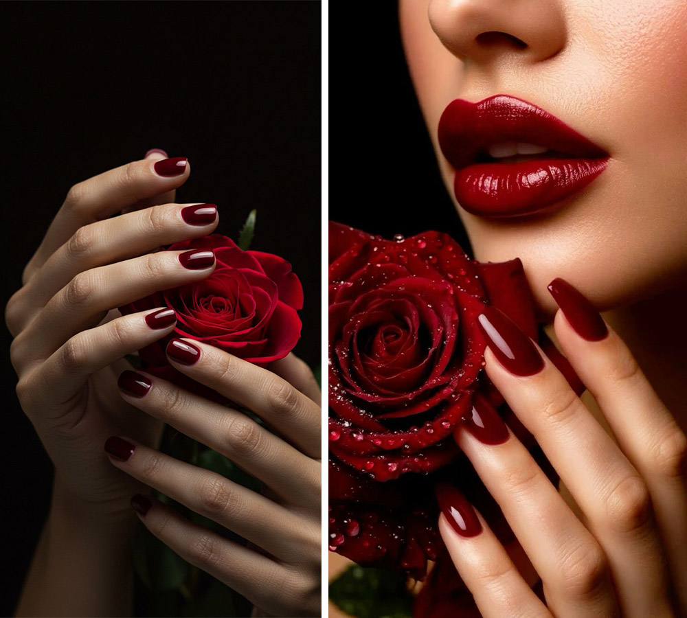 Αιγόκερως – Μπορντό βερνίκι νυχιών PHOTO VIA PINTEREST