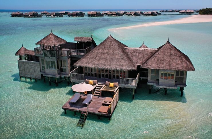 Ο παράδεισος επί Γης πανοραμική άποψη του Gili Landanfushi στις Μαδίβες