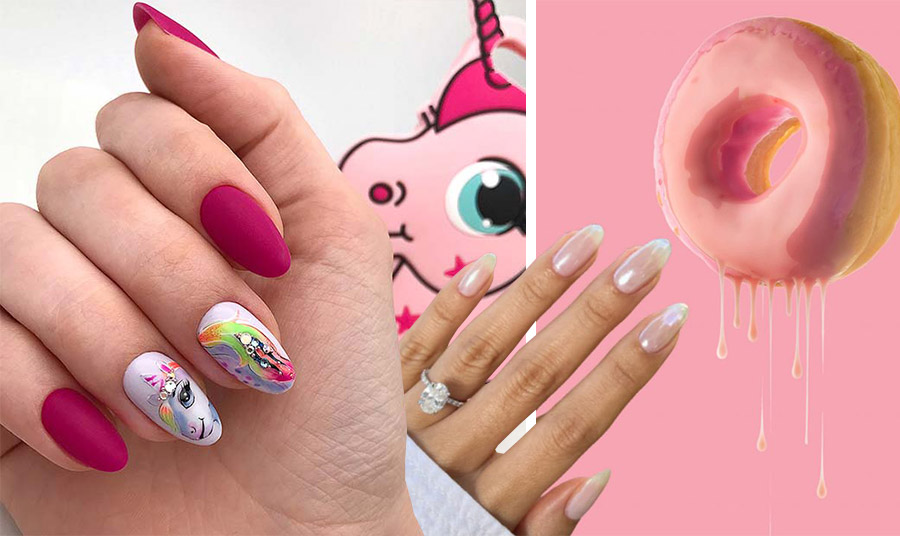 Νύχια Unicorn ή Glazed donut mani;