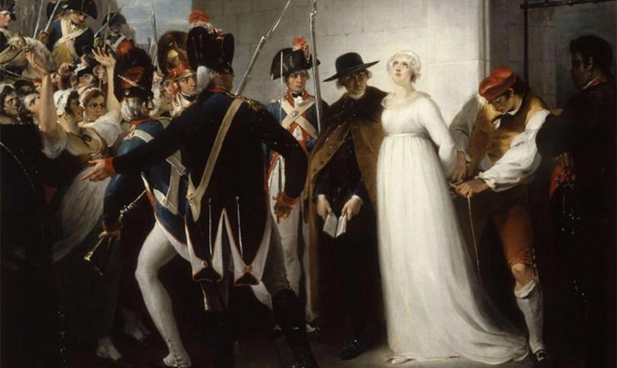 H Μαρία Αντουανέτα οδηγείται στην εκτέλεσή της στις 16 Οκτωβρίου 1793 – Πίνακας του  William Hamilton PHOTOGRAPHIE MUSEE DE LA REVOLUTION FRANCAISE, VIZILLE, PHOTO RMN-GRAND PALAIS - M. BELLOT