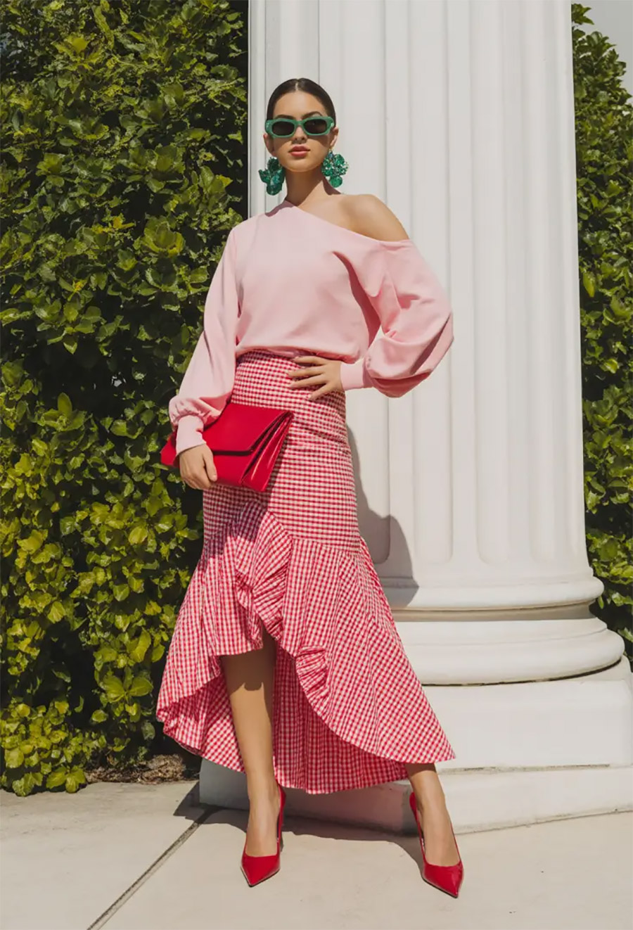 Στυλ την άνοιξη με καρό φούστα PHOTO VIA PINTEREST