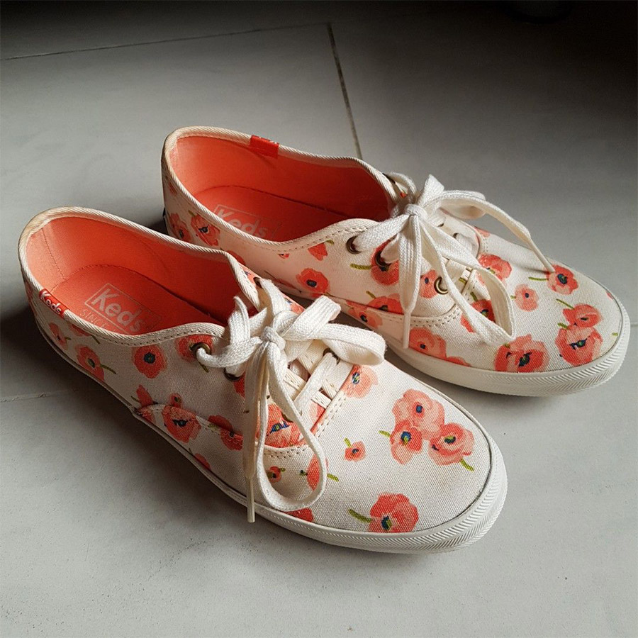 Sneakers με μοτίβα παπαρούνας PHOTO KEDS 