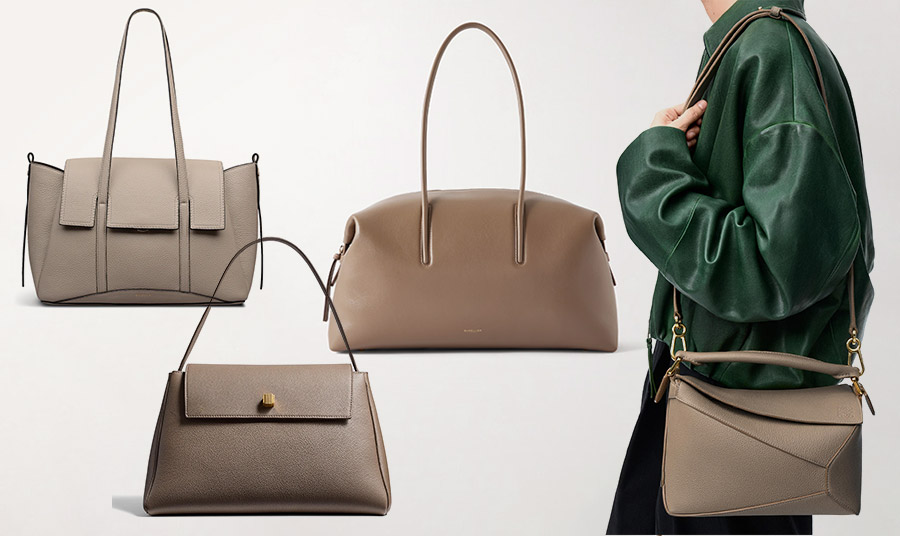 Tσάντες στο νέο χρώμα της μόδας: Radley // Demellier // Khaite // Loewe 