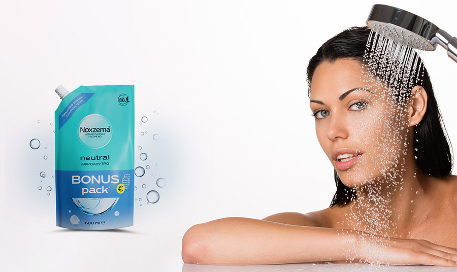 Όλα τα αφρόλουτρα της σειράς Bonus Pack της Noxzema είναι ιδανικά για καθημερινή χρήση, όπως το κλασικό Neutral. PHOTO FREEPIK