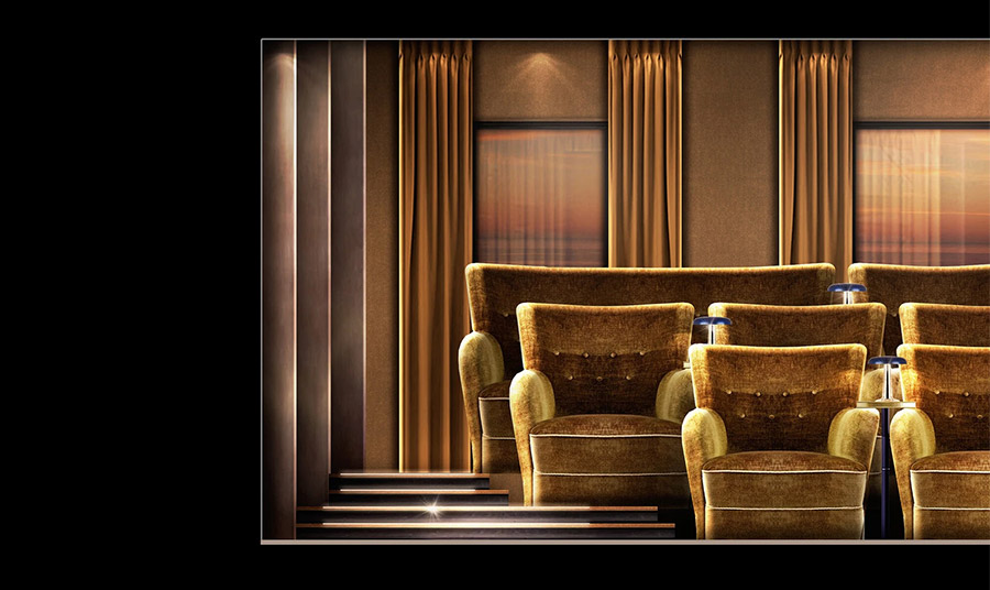 Le Cinéma, ζήστε μια αποκλειστική κινηματογραφική εμπειρία 24 θέσεων με βελούδινες καρέκλες Orient Express. Απολαύστε τις τελευταίες ταινίες ή διαχρονικά κλασικά με τεχνολογία αιχμής και ιδιωτικές κρατήσεις για μια καθηλωτική εμπειρία