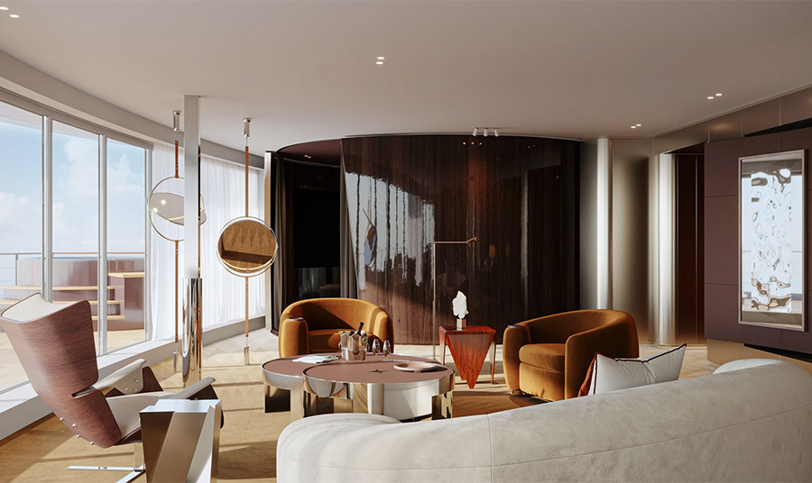 Η σουίτα Zephyr είναι ένα ευρύχωρο καταφύγιο δύο υπνοδωματίων εμπνευσμένο από τον δυτικό άνεμο, με παράκτιες αποχρώσεις, πολυτελή υφάσματα και έργα τέχνης κατά παραγγελία. Και τα δύο υπνοδωμάτια προσφέρουν κρεβάτια king size