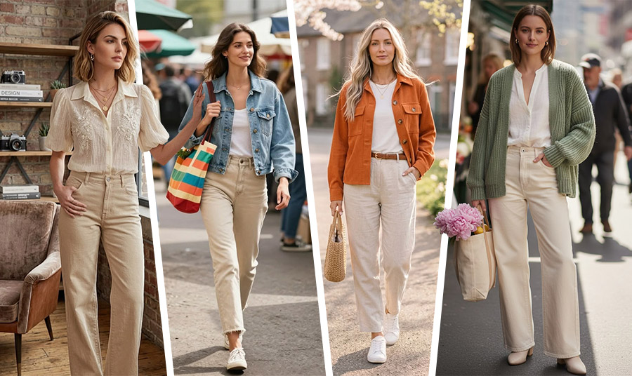 Τα τζιν σε ουδέτερες αποχρώσεις είναι η νέα εμμονή αυτής της άνοιξης!
