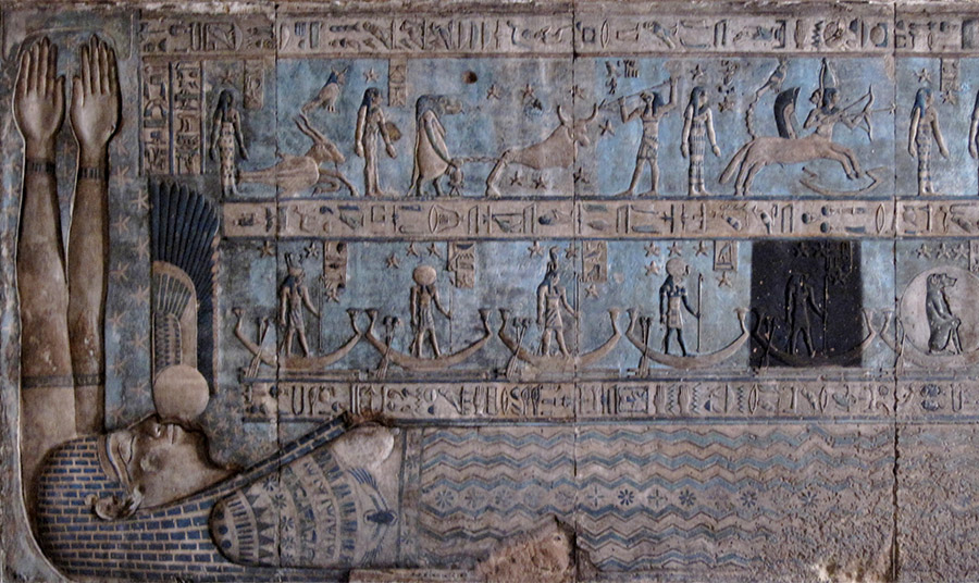 Πτολεμαϊκοί αστερισμοί της Αιγύπτου στη Dendera PHOTO WIKIMEDIA COMMONS 