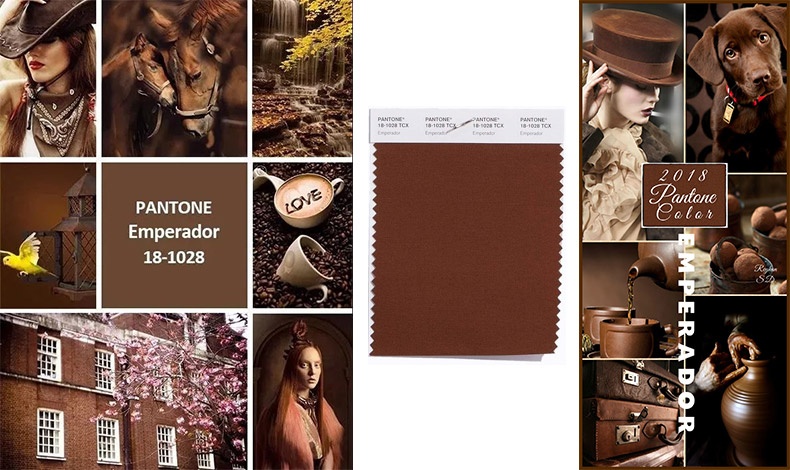 Το Brown Emperador 18-1028 είναι ένα σοκολατί κλασικό καφέ που μπορεί να δώσει απεριόριστο στιλ στην εσωτερική διακόσμηση του χώρου σας