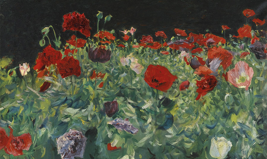 «Παπαρούνες» (A Study of Poppies for Carnation Lily Lily Rose) του Αμερικανού ζωγράφου John SingeSargent, 1886 PHOTO WIKIMEDIA ORG 