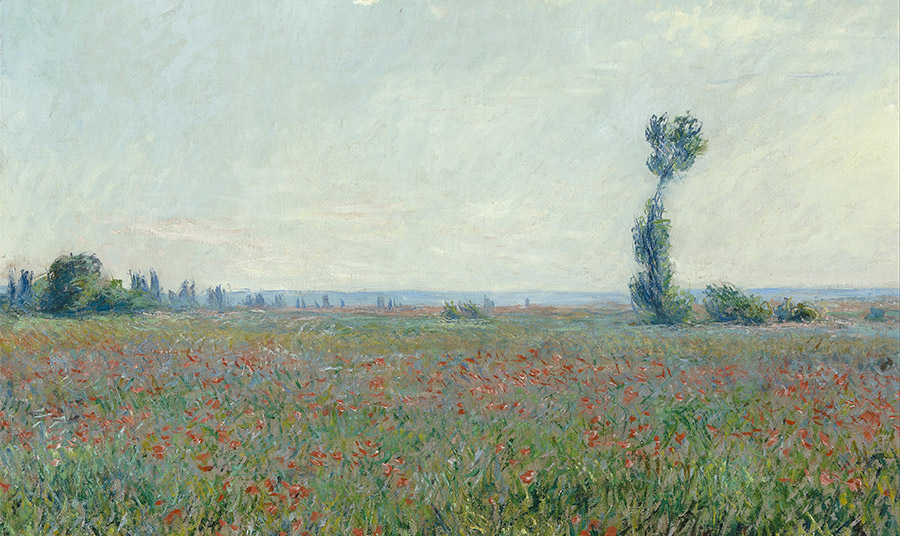 «Λιβάδι με παπαρούνες κοντά στο Giverny», Claude Monet 1890, PHOTO WIKIMEDIA ORG