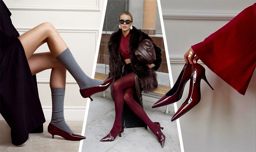 Τάση: Παπούτσια στο χρώμα του δαμάσκηνου