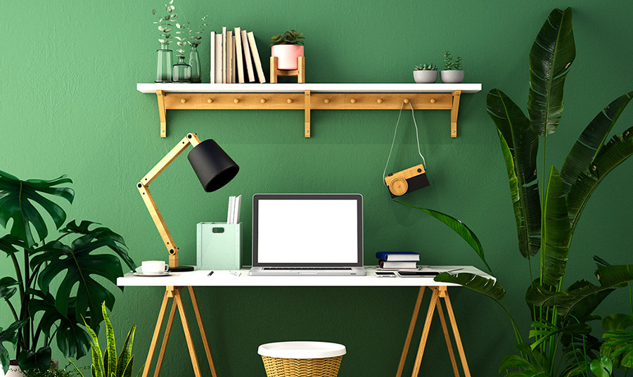 Πράσινη απόχρωση: Η ιδανική επιλογή για το γραφείο και 18 ιδέες διακόσμησης