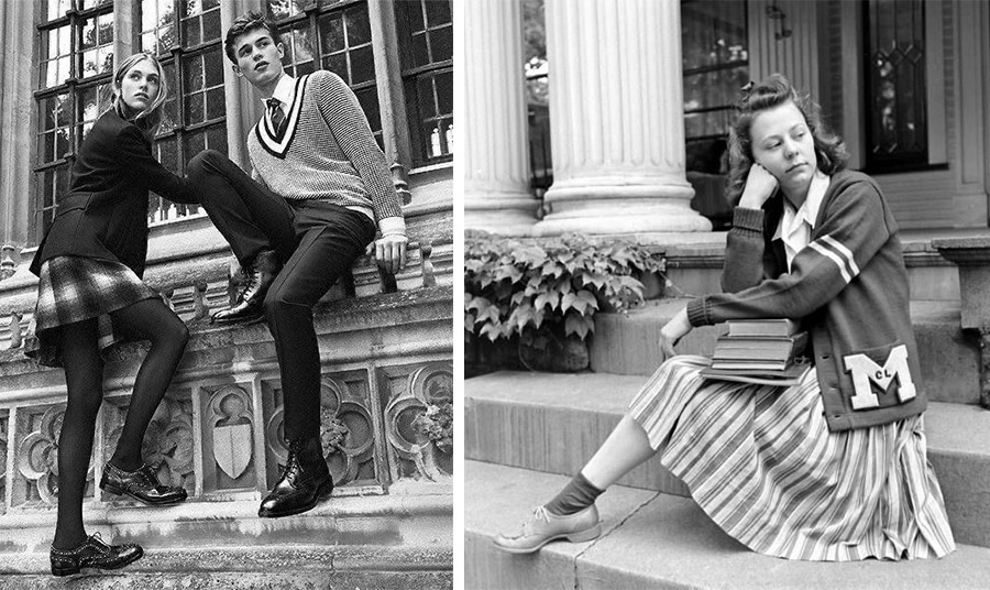 Χαρακτηριστικό κολεγιακό στυλ PHOTOS VIA PINTEREST