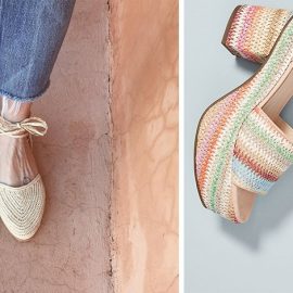 Είτε ίσια είτε με τακούνι, είτε στο φυσικό τους χρώμα είτε πολύχρωμα, τα ψάθινα παπούτσια ταιριάζουν με πολλά και διαφορετικά ρούχα και αξεσουάρ για να μας συνοδεύσουν το φετινό καλοκαίρι με στιλ!