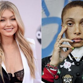 Η Gigi Hadid με τα έντονα ζυγωματικά αποτελεί μοναδικό σύμβολο του healthy look // Η Adwoa Aboah με τις χαριτωμένες φακίδες που την κάνουν μοναδική