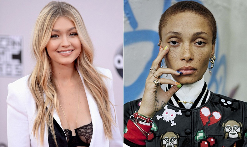 Η Gigi Hadid με τα έντονα ζυγωματικά αποτελεί μοναδικό σύμβολο του healthy look // Η Adwoa Aboah με τις χαριτωμένες φακίδες που την κάνουν μοναδική
