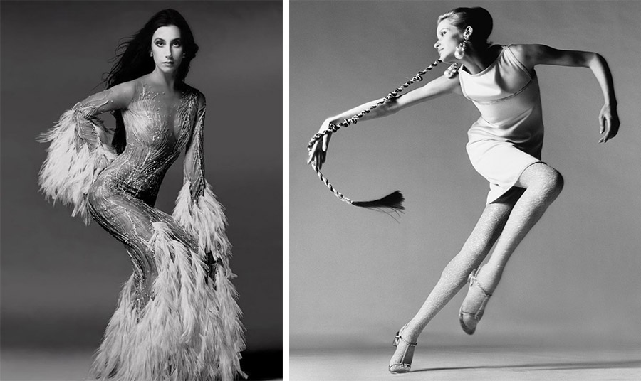Φωτογράφηση της Cher για τη Vogue το 1974 // Μία από τις μούσες του Avedon, η Βερούσκα με φόρεμα Kimberly τον Ιανουάριο του 1967 στη Νέα Υόρκη