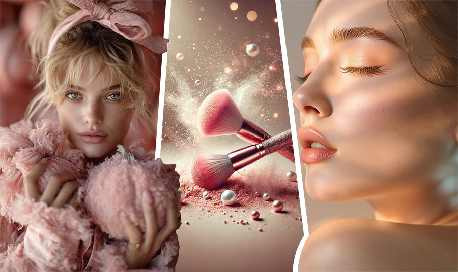 Η πούδρα σε ροζ αποχρώσεις κάνει το πρόσωπό μας να φαίνεται πιο φωτεινό