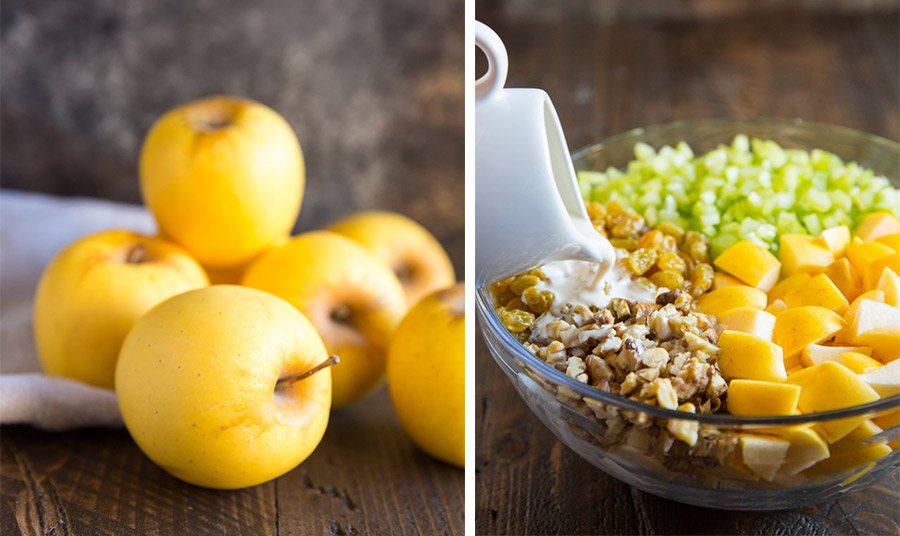 Σαλάτα Waldorf με μήλα και σέλερι