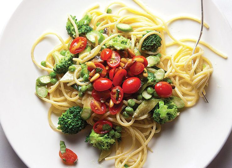 Spaghetti Alla Primavera ή απλά σπαγγέτι με λαχανικά!