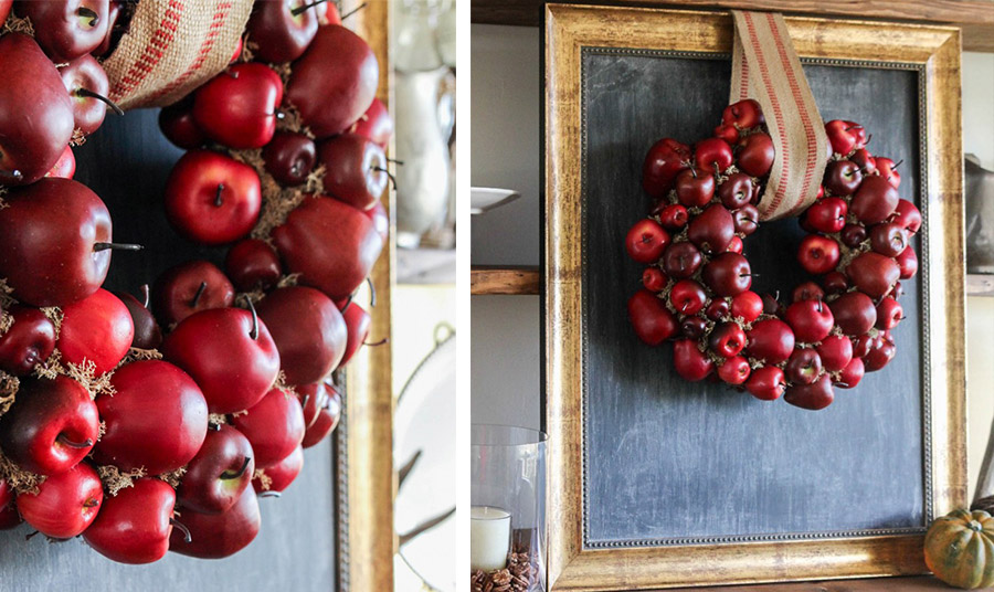 Στεφάνι από μήλα: Φτιάξτε το και υποδεχτείτε το φθινόπωρο!