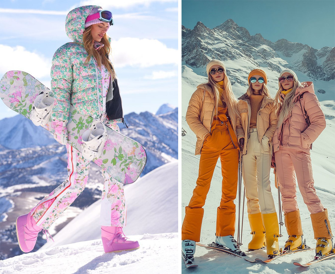 Εντυπωσιακές στολές σκι με φαρδείς ώμους PHOTOS VIA PINTEREST