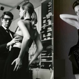 Ο Yves Saint Laurent είχε πει: ?Μια γυναίκα σε μαύρο φόρεμα είναι σαν μια μολυβιά... // Φόρεμα του οίκου YSL από το 1995