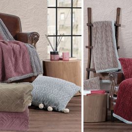 Η απαλότητα και η ζεστασιά που θα μας τυλίξει με τις κουβέρτες καναπέ σε διάφορα σχέδια και χρώματα από γούνα σέρπα και πλεκτά?