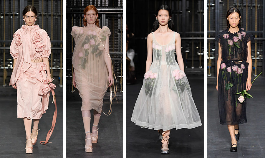 Η έμπνευση της Simone Rocha με τις διαφάνειες και τα τριαντάφυλλα για την ανοιξιάτικη συλλογή της