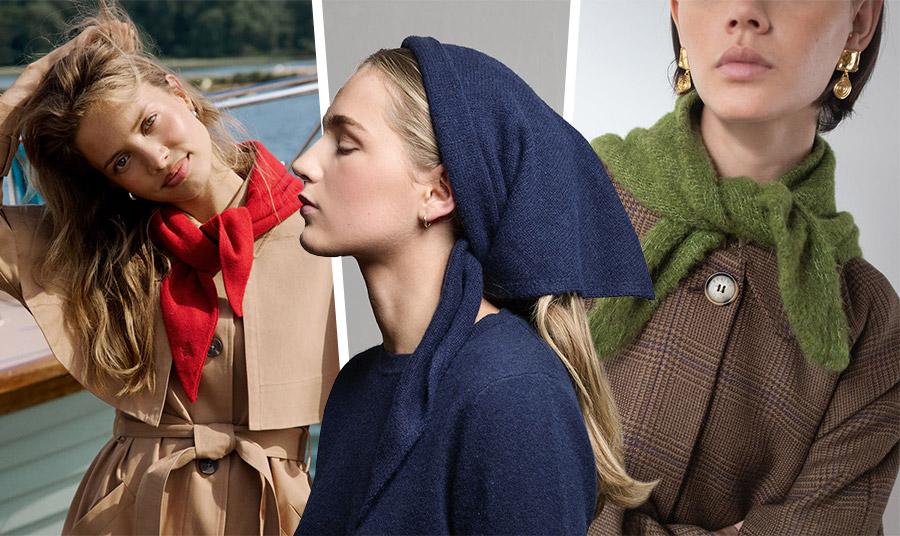 Τα τριγωνικά κασκόλ είναι το αξεσουάρ της μόδας!