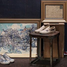 Τα sneakers που αποτυπώνουν τον διάσημο πίνακα «Παλιός αμπελώνας με αγρότισσα», ένα από τα τελευταία έργα του Ολλανδού ζωγράφου