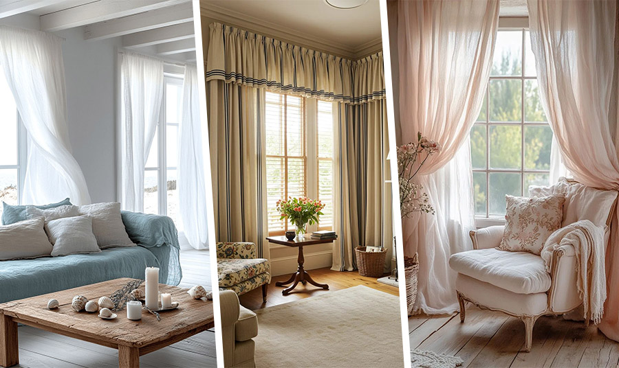 Πώς να προσδιορίσετε αν το σαλόνι σας χρειάζεται βαριές ή ελαφριές κουρτίνες;