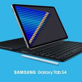 Ένα tablet που θα μας ακολουθήσει παντού. Το Samsung Galaxy Tab S4 σχεδιάστηκε για εμάς που θέλουμε να κάνουμε ακόμα περισσότερα εν κινήσει, τόσο ισχυρό όσο ένας υπολογιστής και συνοδεύεται από σύγχρονο design, επιβλητική οθόνη, τέσσερα ηχεία και βελτιωμένη εμπειρία ψυχαγωγίας