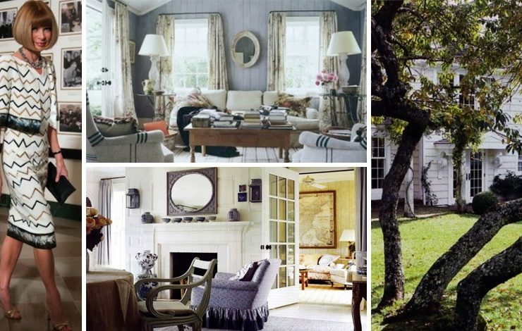 Μια λευκή εξοχική κατοικία που ταιριάζει απόλυτα στην ανεπιτήδευτη κομψότητα της ιδιοκτήτριάς της και εκδότριας της Αμερικανικής Vogue