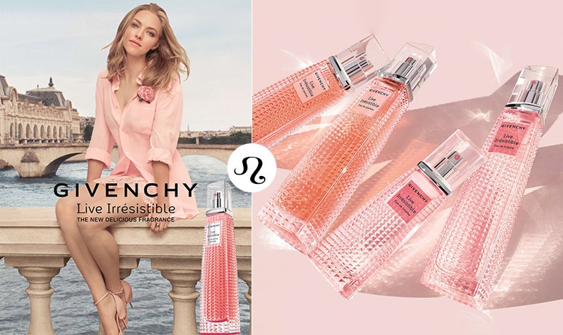Live Irresistible, το νέο άρωμα του Givenchy με βάση το τριαντάφυλλο προτρέπει να ζήσουμε τη χαρά και την ελευθερία! Με εξωτικά και ανατολίτικα συστατικά δημιουργεί ένα ακαταμάχητο «όπλο» για τις εκπροσώπους του Λέοντα!